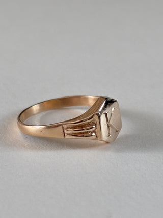 Custom K MIGNOLO Pinky Signet Ring