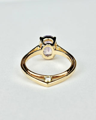 Opalescent Purple Sapphire Ring