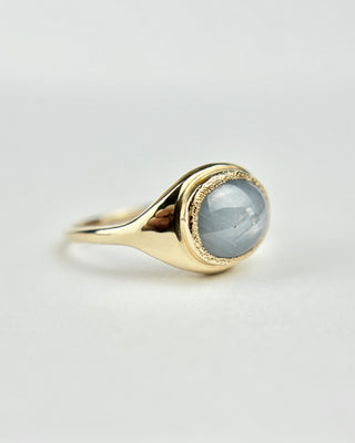 Blue Star Sapphire Ring