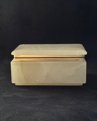 Vintage Italian Alabaster Jewelry Box