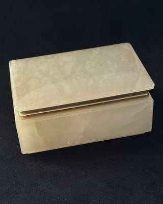 Vintage Italian Alabaster Jewelry Box