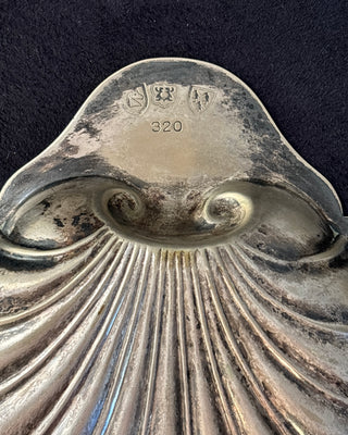 Antique Silver Plated Shell Dish