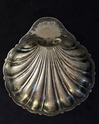 Antique Silver Plated Shell Dish
