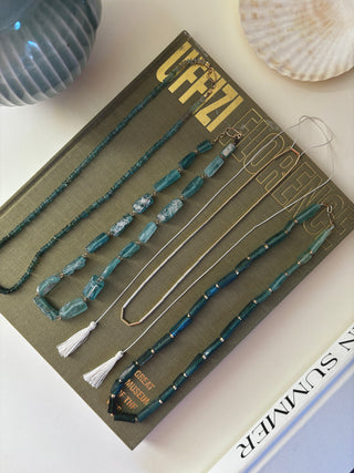 Ancient Roman Glass and Gold Necklace