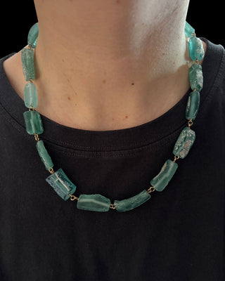 Chunky Ancient Roman Glass Necklace