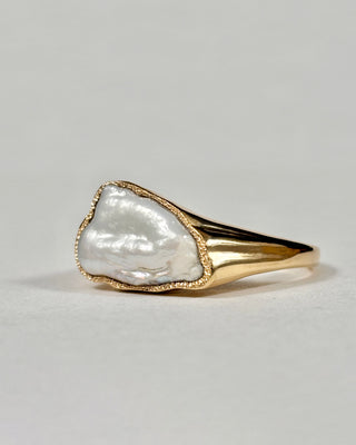 Signet Cloud Pearl Ring Sample