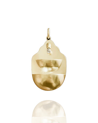 Gold Double Well Fontanella Pendant