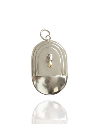 Silver Single Well Fontanella Pendant
