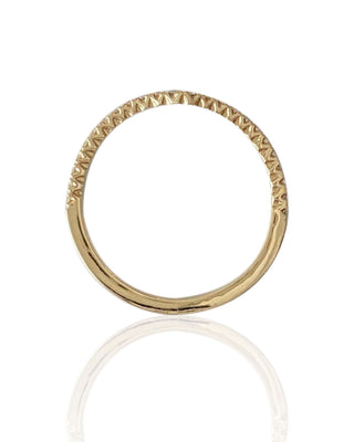 Half Eternity Diamond VOLARE Ring In 14k Yellow Gold