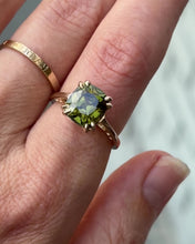 Load and play video in Gallery viewer, Olive Green Zircon Ring
