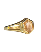 Load image into Gallery viewer, Hexagon Sunstone Ring

