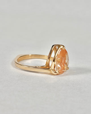Oregon Sunstone Pear Ring
