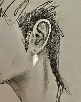 Pearl Wing Earrings