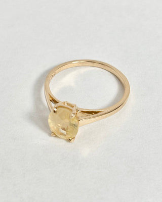 Butter Yellow Sapphire Ring