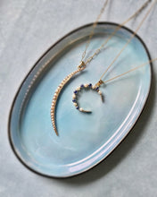 Load image into Gallery viewer, Antique Seed Pearl Crescent Moon Conversion Pendant
