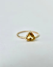 Load image into Gallery viewer, Citrine Trillion Ring
