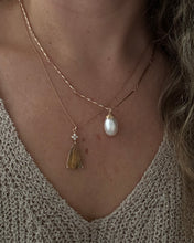 Load image into Gallery viewer, Rutilated Quartz and Pearl Pendant
