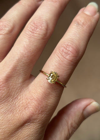 Yellow Oval Sapphire