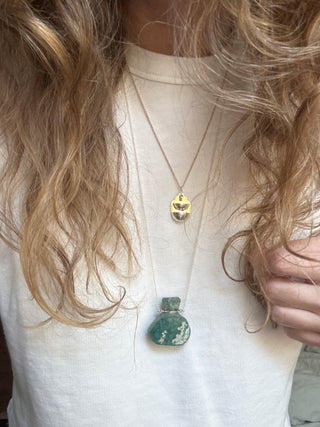 Ancient Roman Glass Bottle Necklace