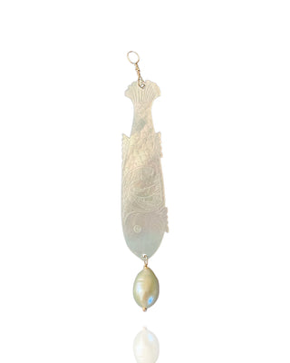 Mother Of Pearl Fish With Pearl 4