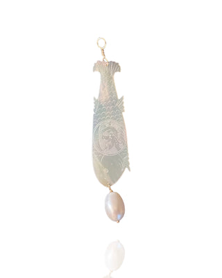 Mother Of Pearl Fish With Pearl 6