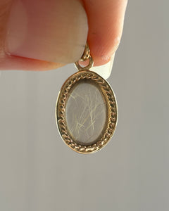 Rutilated Quartz Oval Pendant