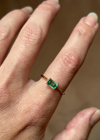 Small Colombian Emerald Ring