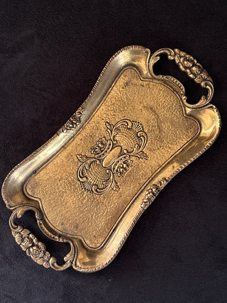 Small Ornate Brass Tray