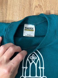 VINTAGE CREST SWEATSHIRT TEAL MEDIUM