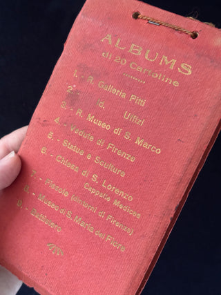 Antique Florentine Postcard Album