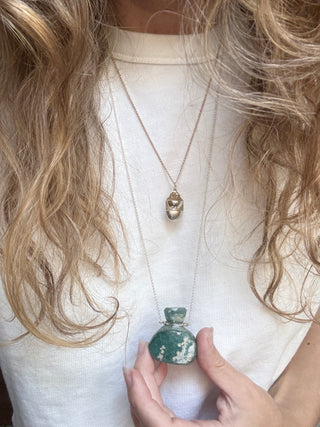 Ancient Roman Glass Bottle Necklace