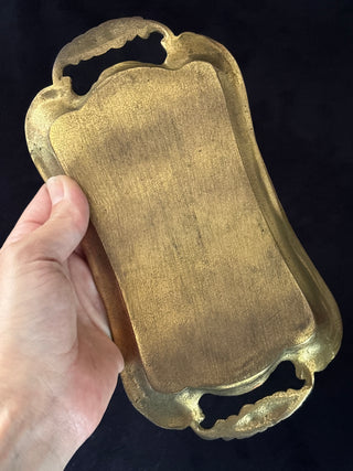 Small Ornate Brass Tray