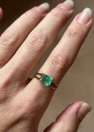 Large Colombian Emerald Ring