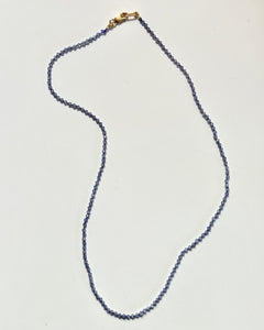 Tanzanite Beaded Necklace