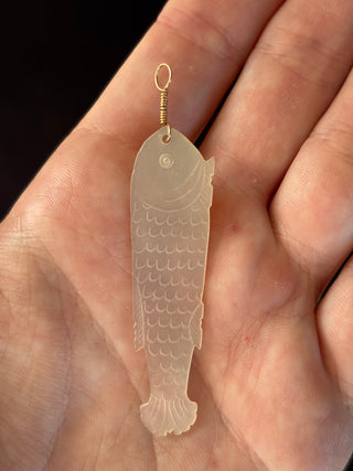 Mother Of Pearl Fish Pendant