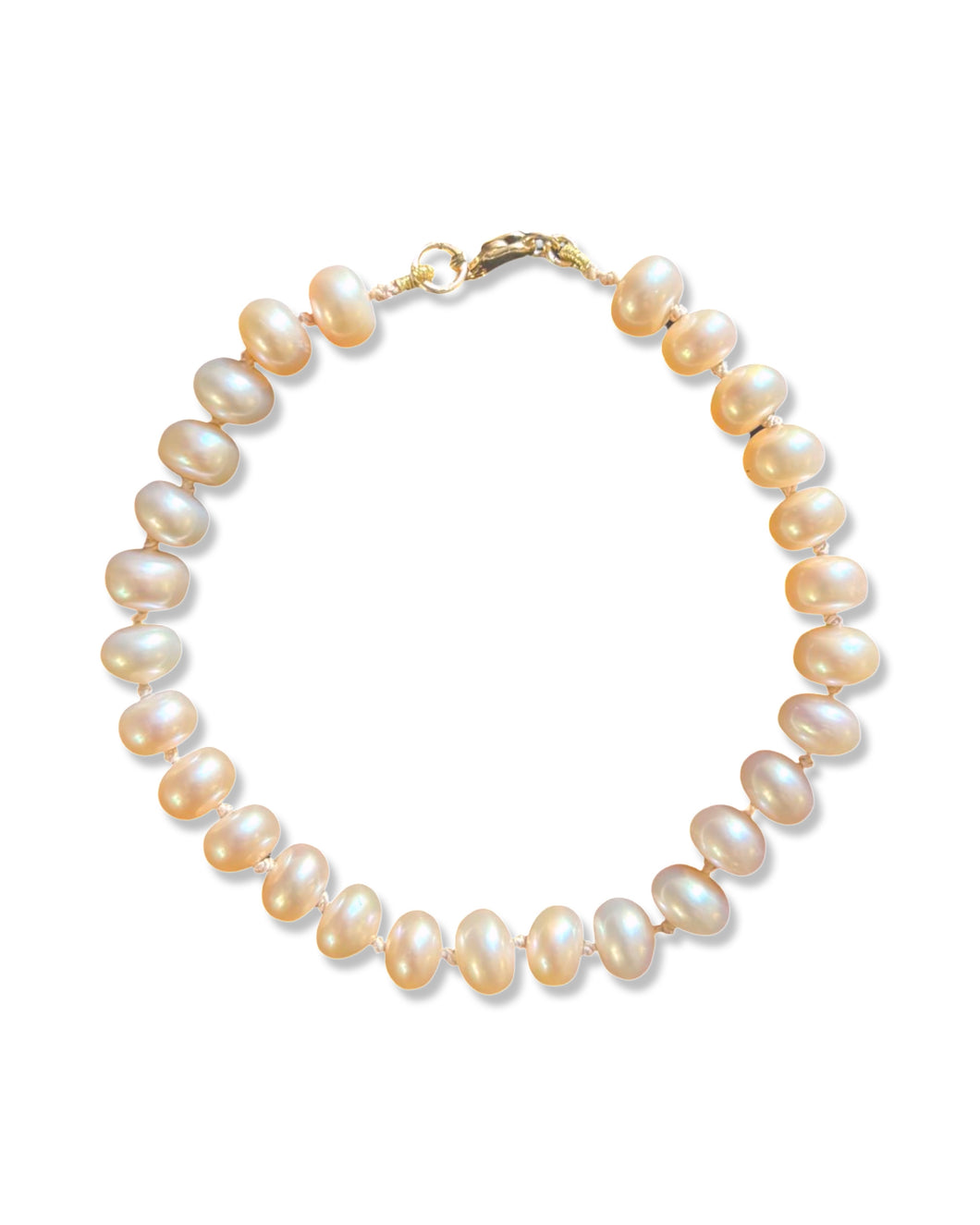 Peach Pearl Bracelet