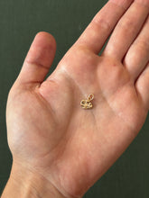 Load image into Gallery viewer, Gold Stamped Floral Artifact Charm 2
