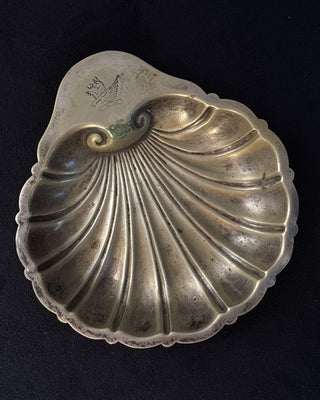 Antique Silver Plated Shell Dish