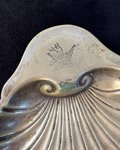 Antique Silver Plated Shell Dish