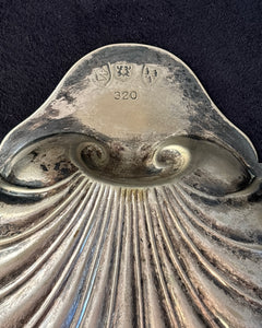 Antique Silver Plated Shell Dish