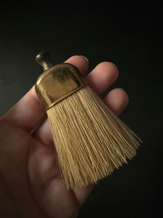 Small Antique Brass Brush