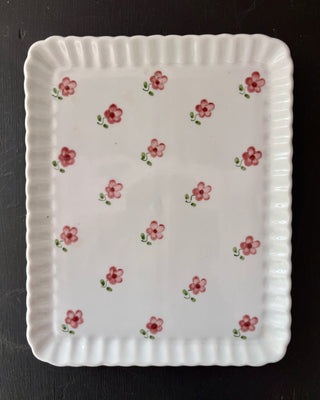 Floral Porcelain Jewelry Tray