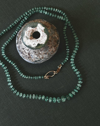 Colombian Emerald Beaded Necklace