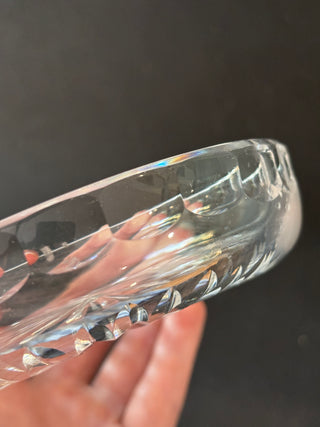 Vintage Cut Crystal Jewelry Dish