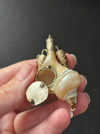 Antique Victorian Shell Snuff Box