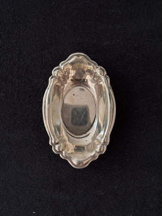 Tiny Antique Silver Tray or Salt Cellar