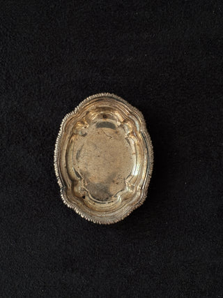Tiny Antique Silver Tray or Salt Cellar