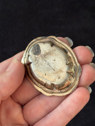 Tiny Antique Silver Tray or Salt Cellar