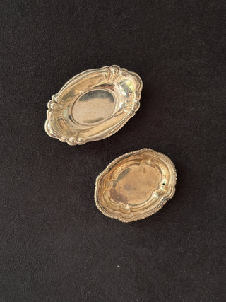 Tiny Antique Silver Tray or Salt Cellar