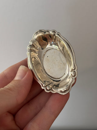 Tiny Antique Silver Tray or Salt Cellar
